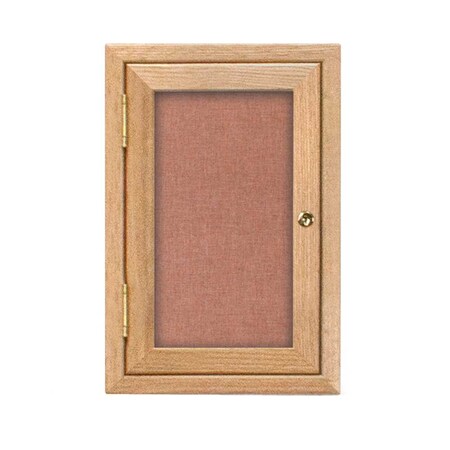 United Visual Products Triple Door Enclosed Radius EZ Tack Board, 96"x48", White/Green UV7006EZ-GREEN-WHITE